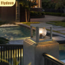 Axyaa Solar Villa Column Light: Creative, Waterproof LED for Outdoor Garden and Hotel