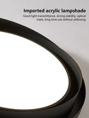 Axyaa Modern Round Ceiling Light in Black and White for Living Room, Bedroom, Corridor