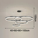 Axyaa LED Chandeliers | Modern Dining Room Pendant Light | Indoor Ceiling Lamp
