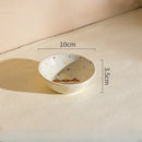 Axyaa Polka Dot Dog Snack Bowl - Cute Home Dessert Rice Divider Plate