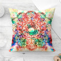 Axyaa Mandala Sun Moon Pillowcase: Bohemian Sofa Cushion Cover