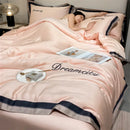 Axyaa Silk Embroidery Summer Quilt | Lightweight Air Condition Comforter