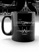 Axyaa Space Shuttle Ceramic Mug - NASA Inspired Sci-Fi Design, Durable & Perfect for Space Enthusiasts