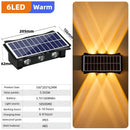 Axyaa Solar Wall Lamp: Up/Down Light for Porch Garden, Balcony, Street