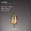 Axyaa Glass Art Master Bedroom Pendant Light Bar Counter Hanging Lamp