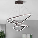 Axyaa LED Chandelier Pendant Lamp for Dining Room | Modern Hanging Ceiling Light