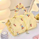 Axyaa Kawaii Cat Makeup Bag: Cute Large Puppy Cosmetic Organizer, Travel Storage Pouch