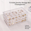 Axyaa Jewelry Box Organizer with Grids for Earring, Ring, Necklace, Bracelets