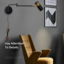 Axyaa Rotatable LED Swing Arm Wall Lights for Home Decor & Lighting
