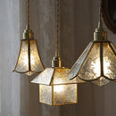Axyaa Copper Glass LED Pendant Lights: Vintage Nordic Style Hanging Lamp