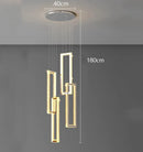 Axyaa Nordic Crystal LED Chandelier for Living Room Staircase and Indoor Lighting