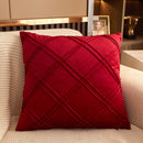 Velvet Throw Pillow Covers for Home Decor by Axyaa