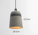 Axyaa Minimalist Cylindrical Hemp Rope Pendant Light