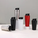 Axyaa Stainless Steel Protein Shaker Bottle with Steel Ball and Scale