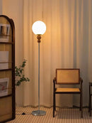 Axyaa Glass Ball LED Floor Lamp for Living Room, Bedroom, Study - Modern Home Decor Lighting