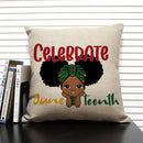 Axyaa Cute Cartoon Girl Pillow Case Africa Baby Cushion Cover Home Decor Linen Pillowcase