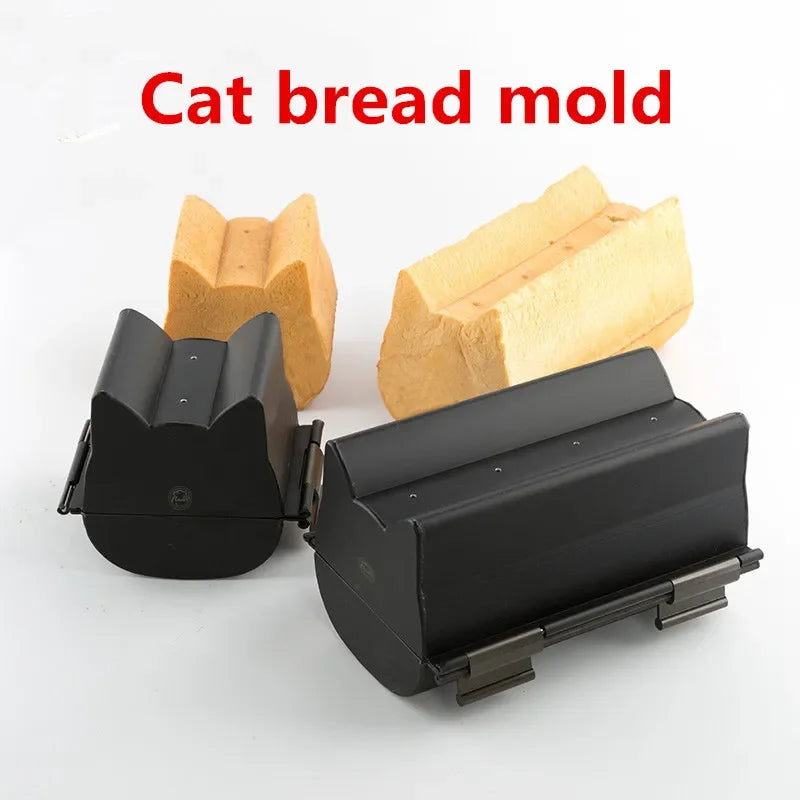 Axya Cute Kitten Toast Loaf Mold - Non-Stick Cat Head Bread Dessert Mold