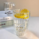 Axyaa Glass Cup Set - Stripe Double Wall High Borosilicate Tea Coffee Mug