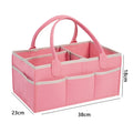 Axyaa Stroller Organizer Mommy Tote: Portable Storage Diaper Bag & Baby Accessories Basket