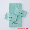 Axyaa Coral Fleece Towel Bath Set - Solid Color Simple Combination - Hot Sale