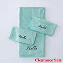 Axyaa Coral Fleece Towel Bath Set 2025 - Solid Color Simple Combo