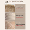 Axyaa Natural Stone Lamps: Modern LED Ceiling Lights for Wabi Sabi Decor