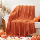 Axyaa Knitted Sofa Blanket Soft Thick Plaid Throw Home Decor