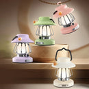 Axyaa Retro LED Camping Lamp: USB Rechargeable Night Light, 3 Colors Dimming