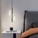 Axyaa Nordic Spiral LED Pendant Lights Modern Acrylic Home Decoration