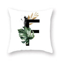 Floral Alphabet Pillow Case by Axyaa: Home & Car Decorative Cushion Cover