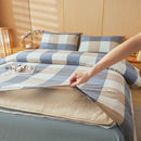 Axyaa Plaid Striped 100% Cotton Comforter Blanket for Warmth & Comfort