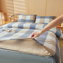 Axyaa Plaid Striped Cotton Comforter: Soft & Warm Bedding Quilt