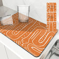 Axyaa Geometric Shapes Kitchen Drying Mat Square Table Decor Mats