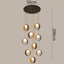 Axyaa LED Pendant Light for Modern Home Decor and Staircase Chandeliers