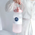 Axyaa 2000ML Sports Water Bottle with Straw, Handle, Portable Gym Drinkware