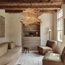 Axyaa Rattan Pendant Lamp: Handmade Southeast Countryside Chandelier