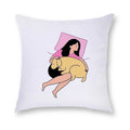 Axyaa Cute Girl & Puppy Everyday Life Pillow Case & Cushion Cover Cozy Home Decor
