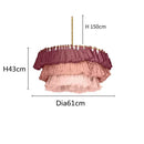 Axyaa Fela Tassel Chandelier: Bohemian Pendant Lamp, Creative Hanging Light