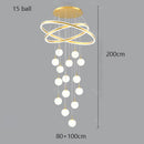 Axyaa Elegant Chandelier Set - Indoor Ceiling Lighting Fixtures for Hall, Dining & Staircase