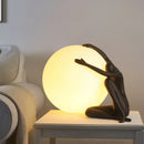 Axyaa Nordic Resin Table Lamp LED Desk Light for Home Living Room