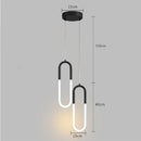 Axyaa Modern Nordic U-Shaped Tube LED Pendant Lights