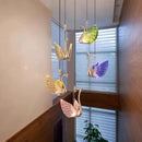 Axyaa Swan Acrylic LED Pendant Chandelier for Home and Restaurant Lighting