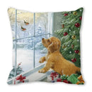 Axyaa Christmas Cat Dog 2023 Pillowcase Snowman Gift Set Decor