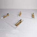 Axya Transparent Acrylic Tray: Elegant Storage Box for Jewelry, Cosmetics, and Decor