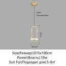 Axyaa Modern LED Pendant Lamp White/Black for Home Decoration