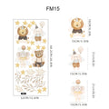 Axyaa Boho Cartoon Animal Dreamy Wallpaper Stickers for Baby Girl Room