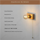 Axyaa Retro Japanese LED Walnut Wall Lamp for Home Lighting