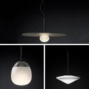 Axyaa Glass Saucer Shape LED Chandelier for Home Décor