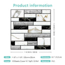 Axyaa Faux Stone Wall Panel Tile Sticker Peel and Stick Backsplash Kitchen Bathroom