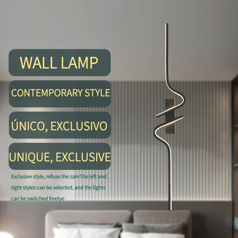 Axyaa Minimalist LED Wall Sconce for Bedroom & Living Room